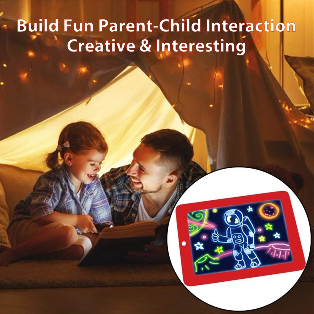 3D волшебсветильник светящийся коврик для рисования креативная художественная