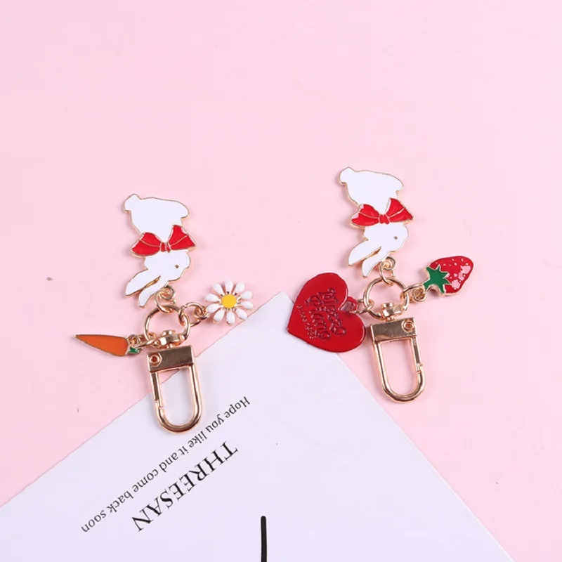 Брелок для ключей мужчин и женщин милый миниатюрный брелок в виде кролика