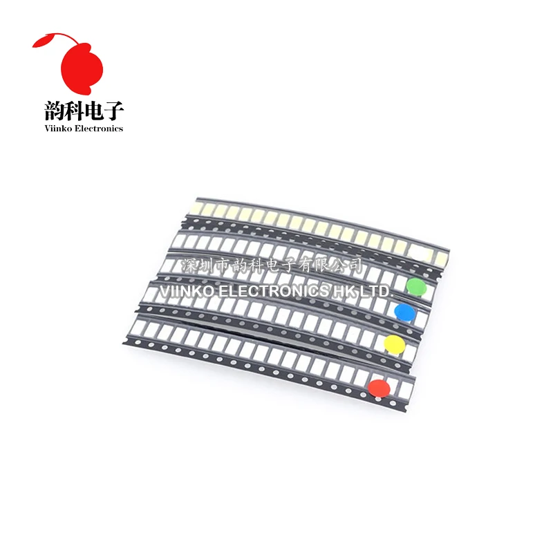 

100 шт. = 5 цветов x 20 шт. SMD 5730 5630 набор светодиодных диодов зеленый/красный/белый/синий/желтый