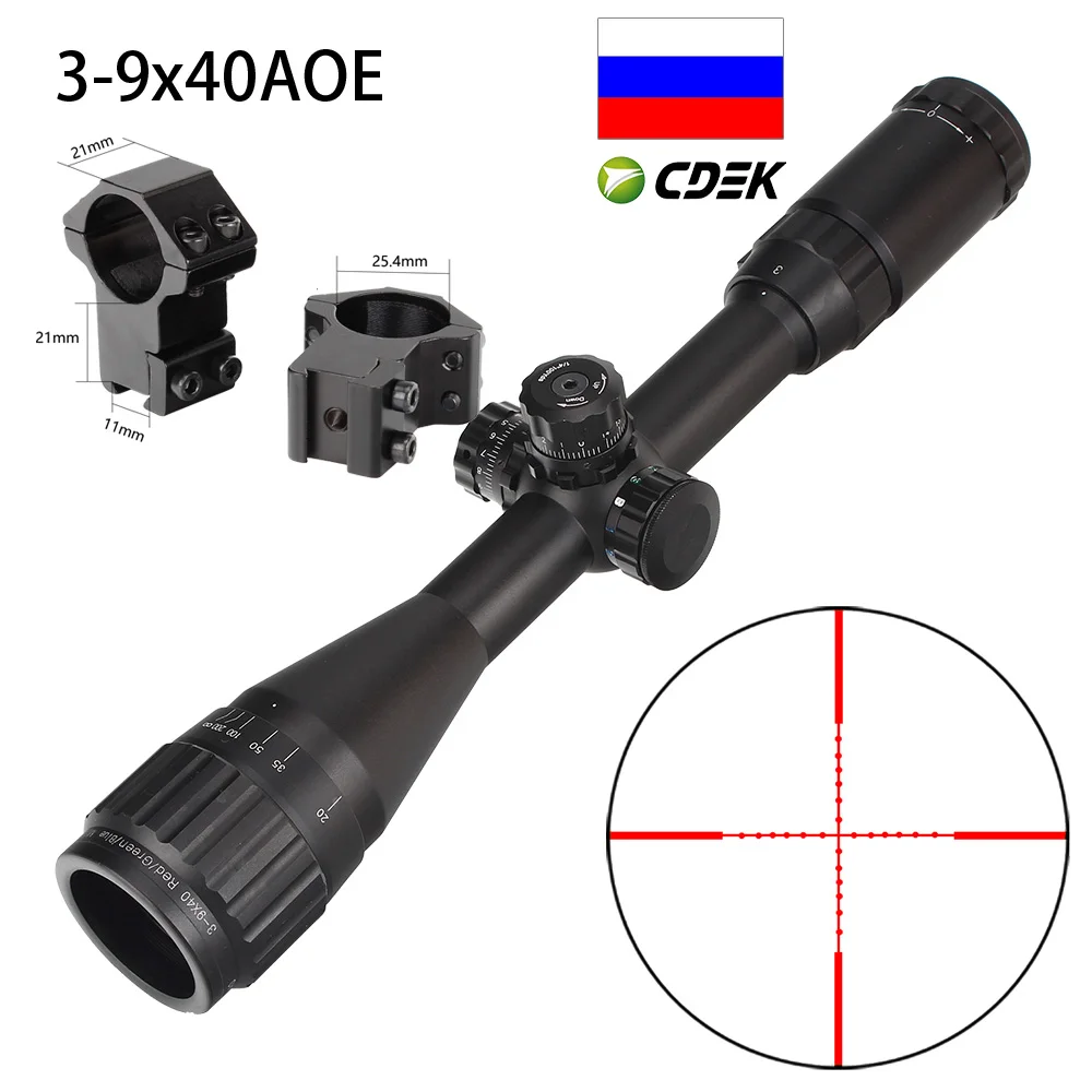 Тактический прицел 6-24X50 3-9X40 4-16X50 1-дюймовый оптический с подсветкой Блокировка