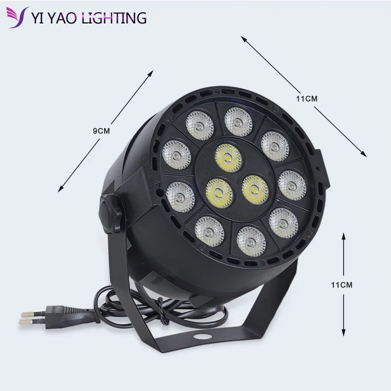 Мини 12x3w светодиодный сценический светильник 36W RGBW DMX 512 8CH для клубного Dj шоу Дома