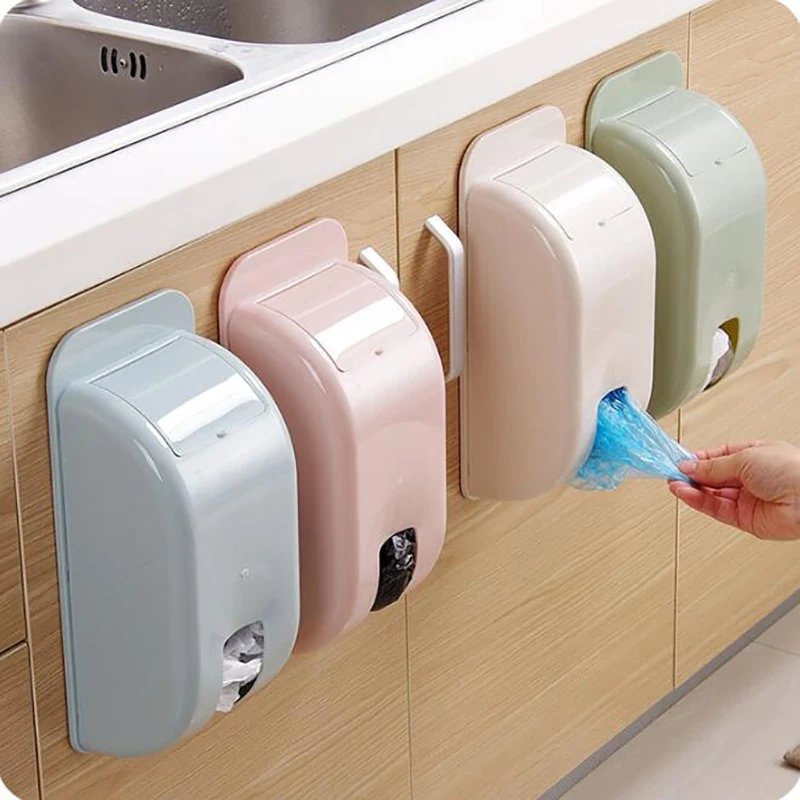 

Kitchen gadget wall hanging extraction garbage bag box debris sorting box plastic bag storage box