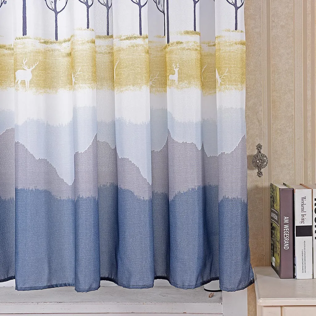 Занавеска для окон и дверей с принтом китайского дерева драпировка из прозрачной