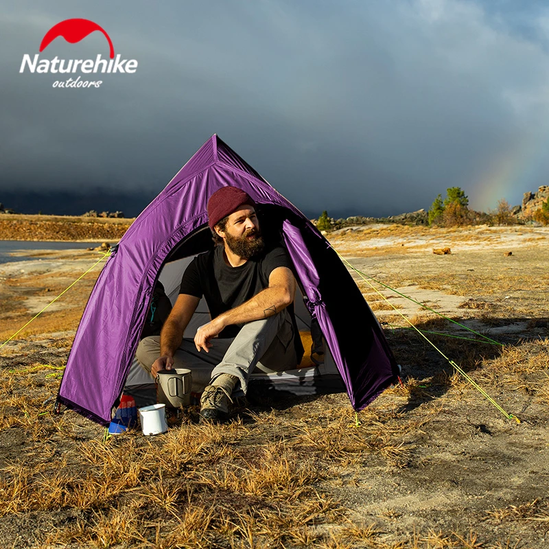 Naturehike cloud up 2 tent палатка для рыбалки туристическая на 1 человека двухслойная шатер