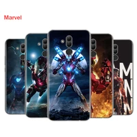 silicone cover marvel iron man for huawei mate 40 30 20 20x 10 rs p smart 2021 2020 z s pro plus lite 2019 phone case