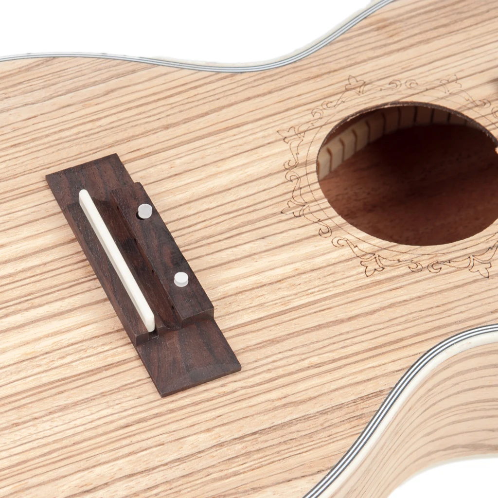 23 Inch Zebrawood Ukulele Concert Hawaii Guitar Uke Kit Musical Instrument DIY | Спорт и развлечения