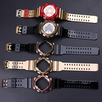pin buckle watch accessories for casio resin strap case g shock gd120ga110 140gax100 sports waterproof strap men and women band
