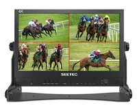 seetec atem156 15 6 inch live streaming broadcast director monitor with 4 hdmi input output quad split display
