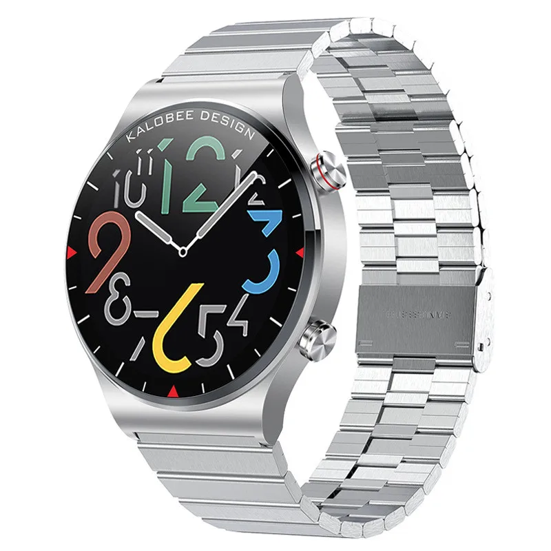 

Smart Watch Men, Phone clock Bluetooth call,Sports fitness Heart Rate Blood Pressure Smartwatch Steel strap for Android IOS