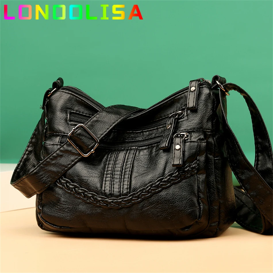 

Casual Women's Bag New Shoulder Messenger Multi-pocket Sac Lady Classic Handbag and Purse Female Crossbody Shopper Wallet Bolsa