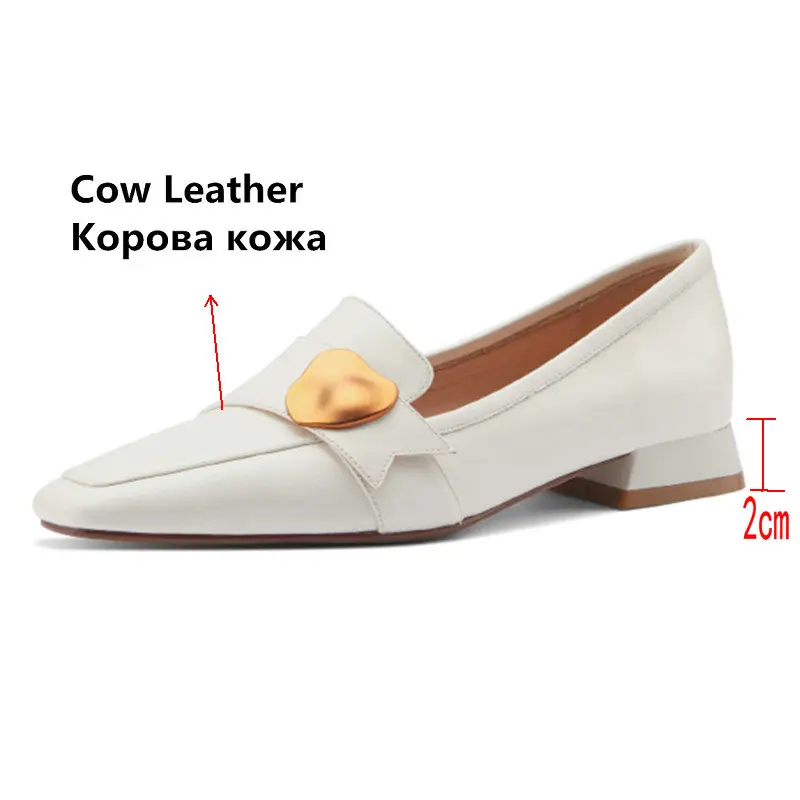 

Working Office Lady Party Basic Women Shoes Concise Ladies Loafers Shallow Spring Newest Genuine Leather Shoes Woman