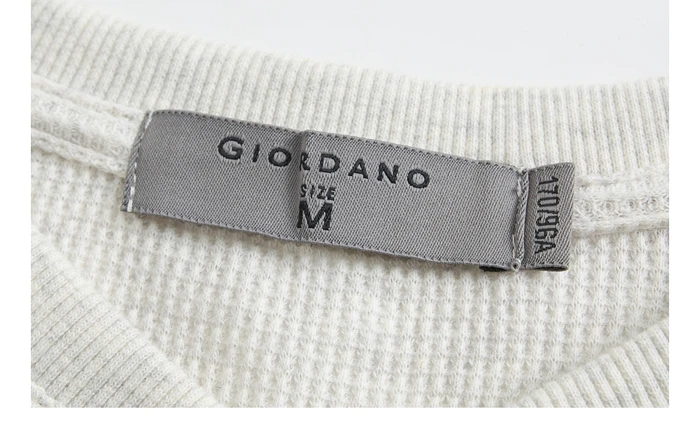 Giordano Мужская футболка с горлышком и вафельным воротником, Camiseta Masculina, контрастный цвет, легкая Толстая Мягкая футболка Poleras Hombre 01029796
