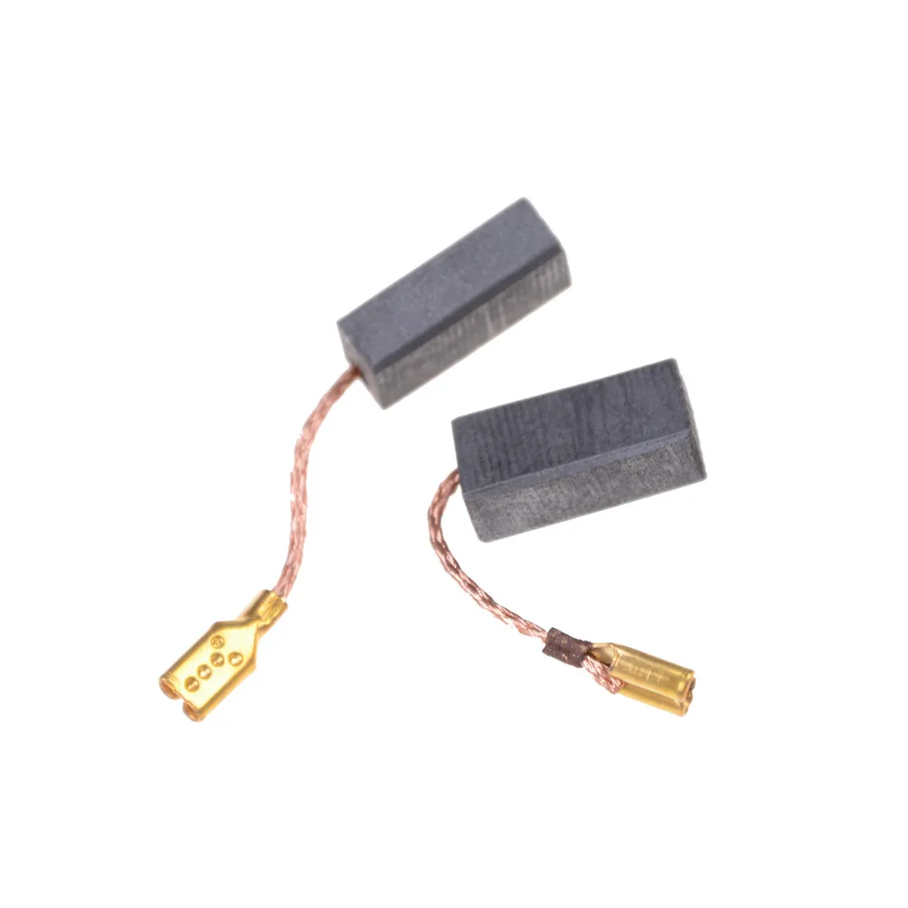 

10PCS Graphite Copper Motor Carbon Brushes Set Tight Copper Wire for Electric Hammer/Drill Angle Grindern 15*8*5mm
