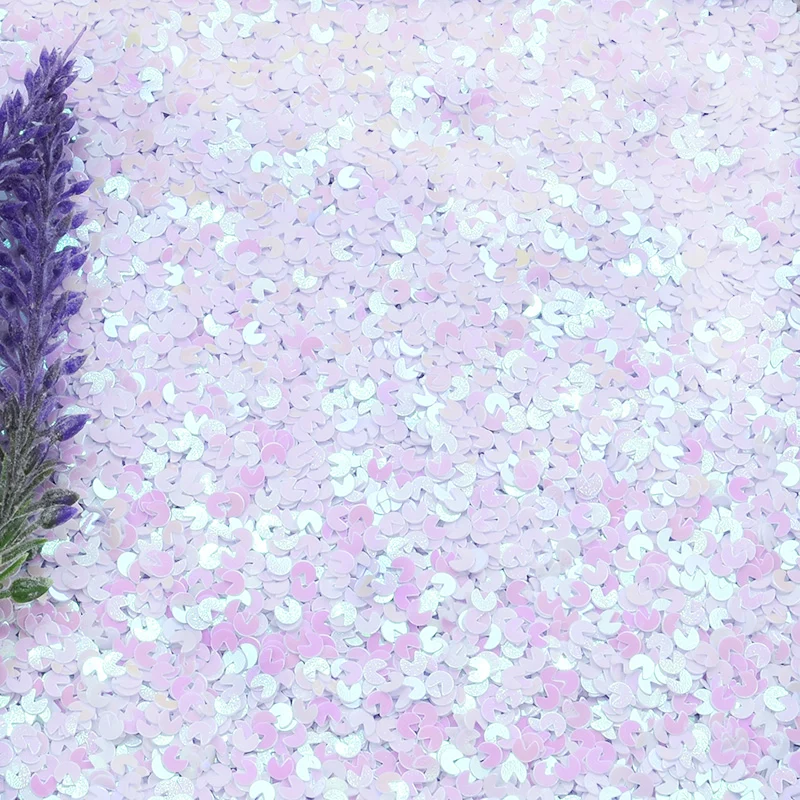 Искусство для ногтей в виде подковы с блестками разных цветов и ремесла|Блестки| |