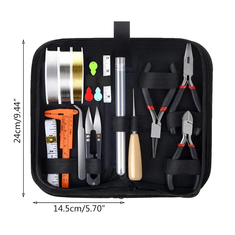 

Jewelry Making Supplies Set with Jewelry Wires Findings Kit DIY Crafts Jewellery Beading Making Repairing Tools