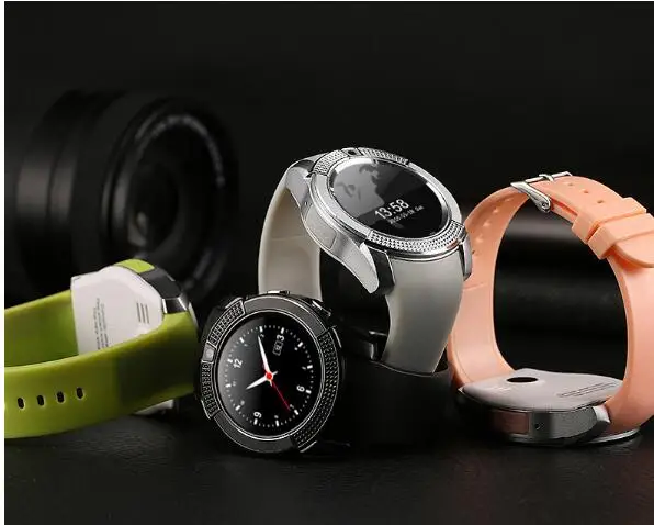 

5 шт., новые круглые детские Смарт-часы V8 в розничной упаковке