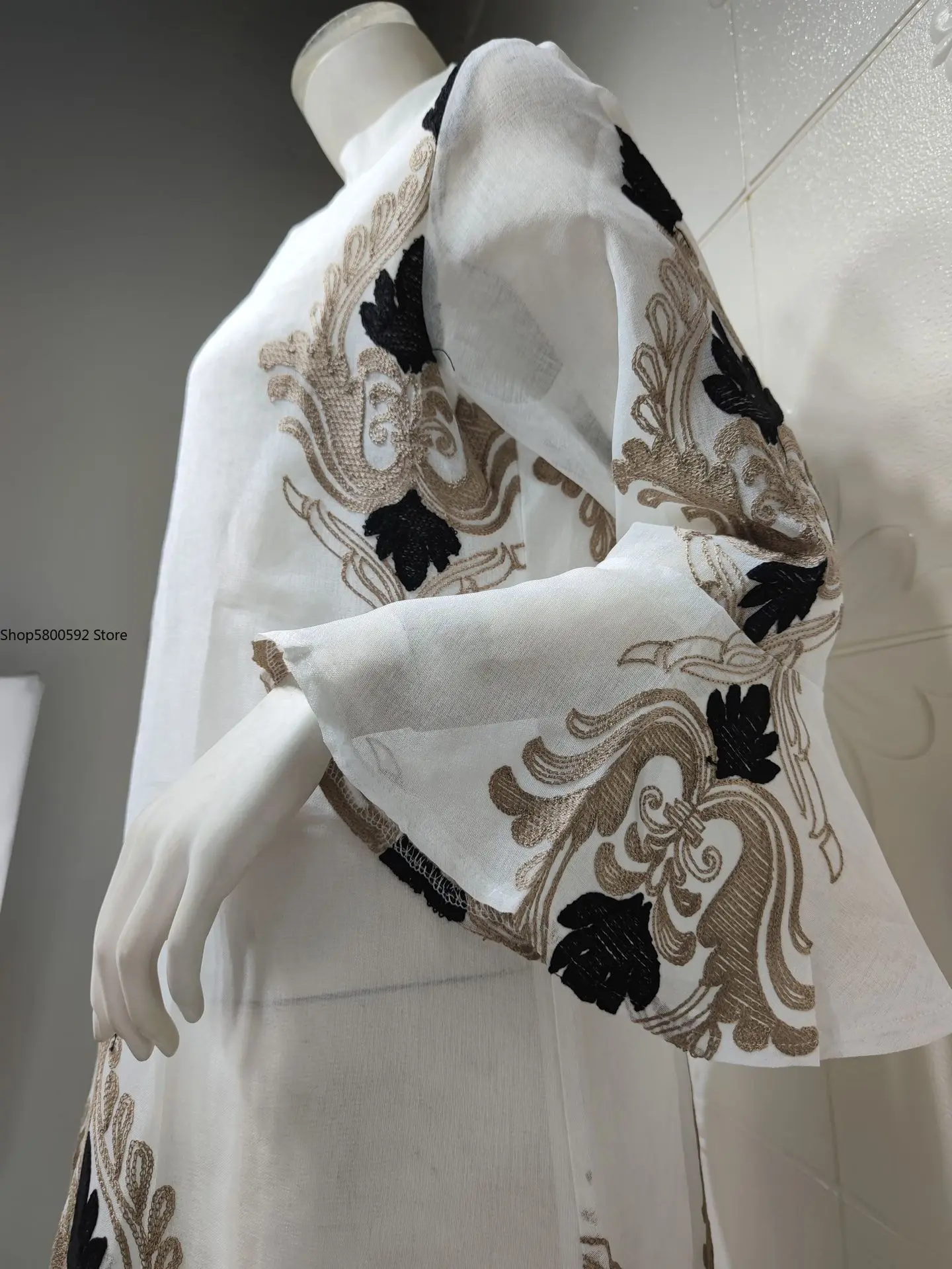 Caftan Evening Dresses For Women Abaya Dubai Embroidered Dress Muslim Islam Turkey Clothing Robe Longue Femme Musulmane