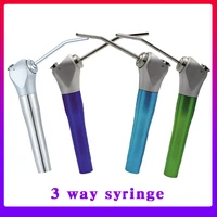 dental air water spray triple 3 way syringe handpiece 2 nozzles tips tubes for dental 3 way air water spray triple syringe
