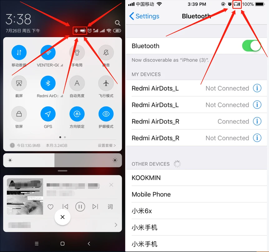 xiaomi Redmi Airdots TWS Bluetooth 5,0 наушники стерео беспроводные активные шумоподавления с микрофоном для honor xiaomi