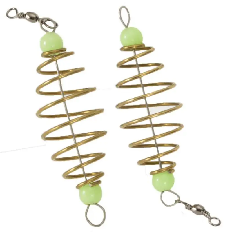 

Hot 10pcs/lot Arrival Bait Feeder Spring For Carp Fishing Fresh & Saltwater Fishing Rig Bait Feeder Cages & Method Leader New