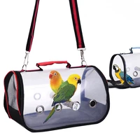 new outdoor bird transport cage bird travel carrier breathable space parrot go out backpack multi functional bird carrier