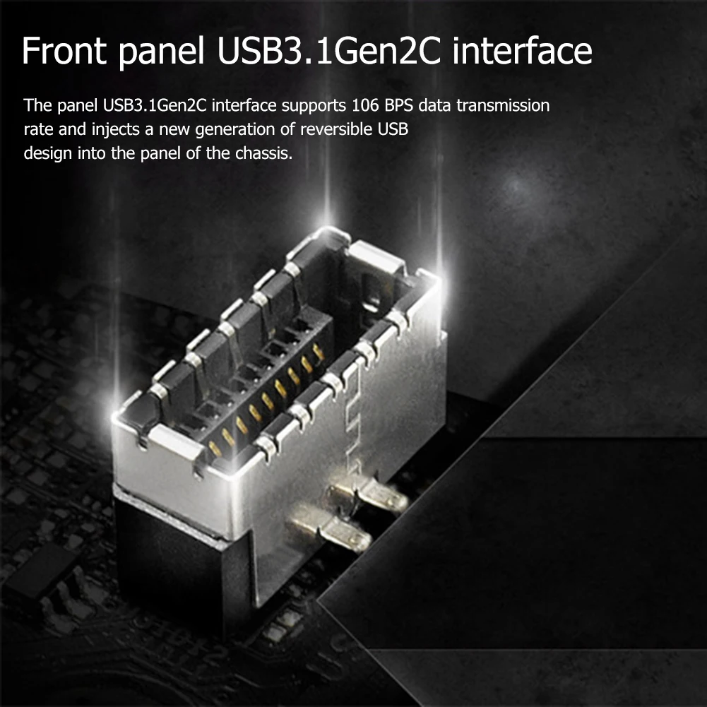 USB 3 1 спереди Панель заголовок Тип E штекерным C Female расширения материнской платы