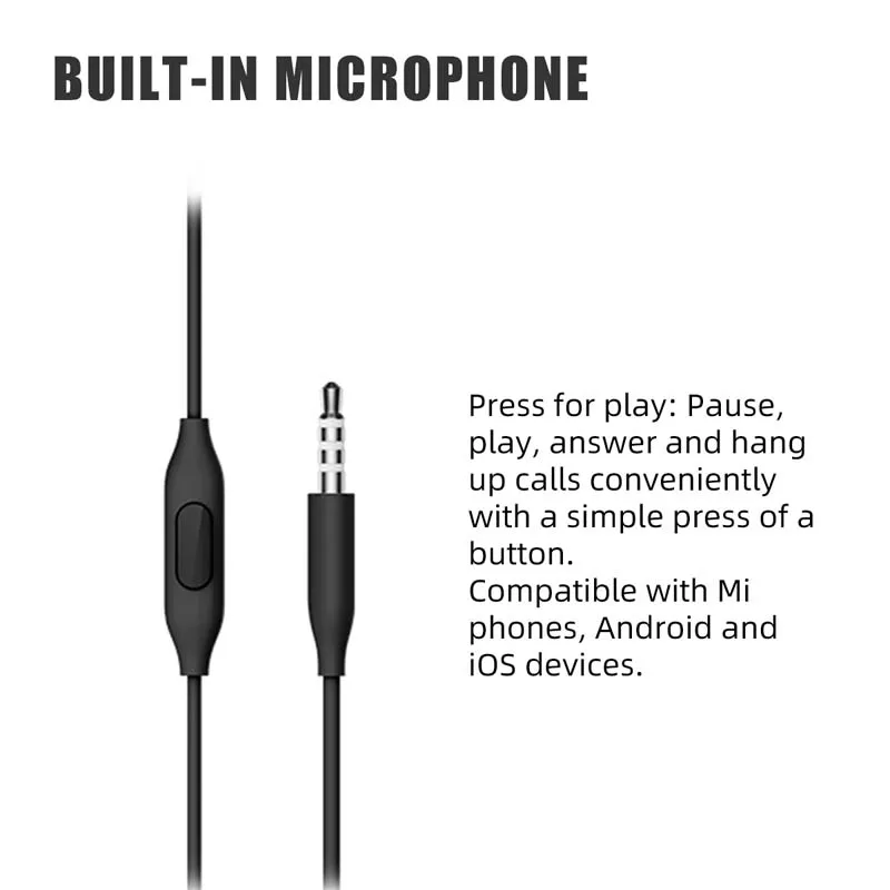 Наушники Xiaomi Piston наушники-вкладыши 3 5 мм басовая гарнитура одинарная версия