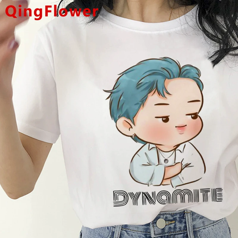 

Dynamite Kpop Bangtan Boy Be Life Goes on Dynamite tshirt female ulzzang vintage harajuku kawaii top tees white t shirt