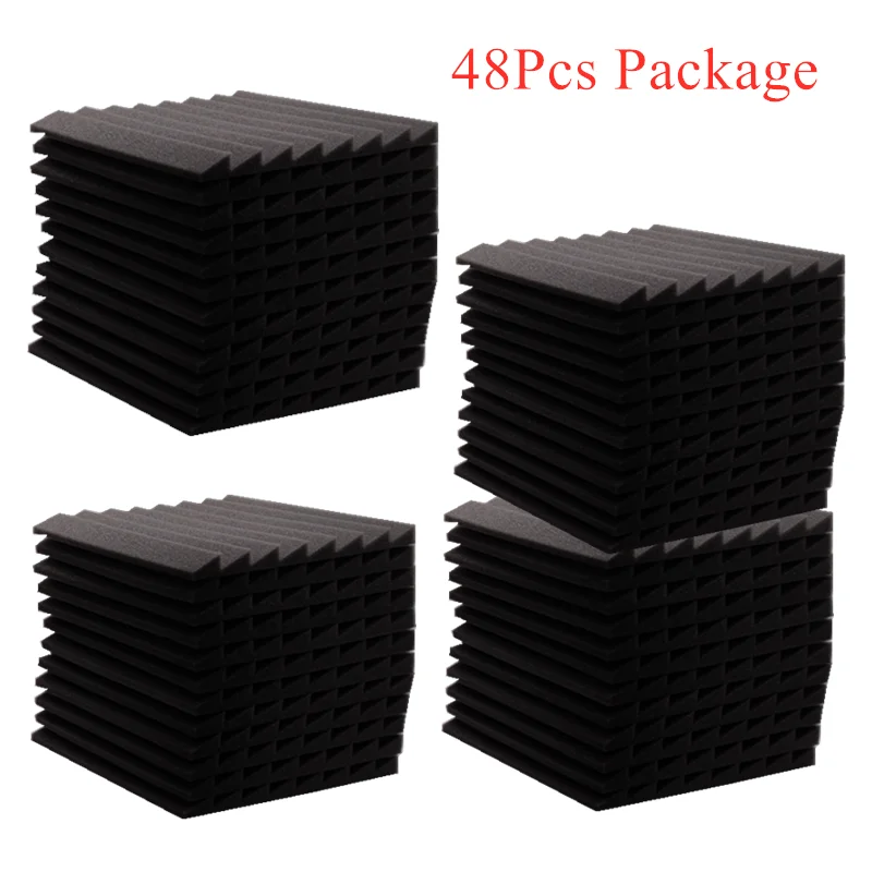 

Акустическая пена, Звукопоглощающая панельная Звукопоглощающая, 7 цветов, 48 шт., 300x300x25 мм