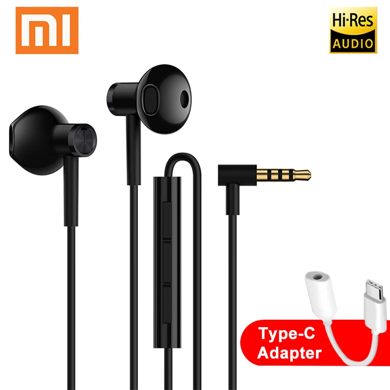 Наушники вкладыши Xiaomi Mi Hybrid DC Seo наушники 3 5 мм с микрофоном и проводным