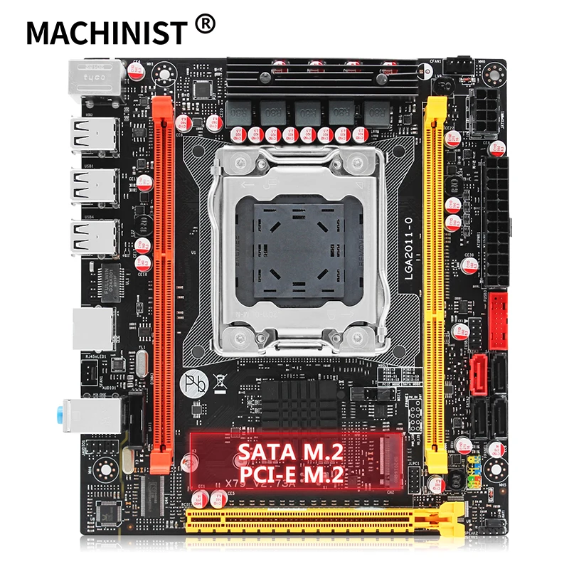 MACHINIST X79 материнская плата LGA 2011 поддержка DDR3 ОЗУ память Xeon E5 V1 V2 процессор USB2.0