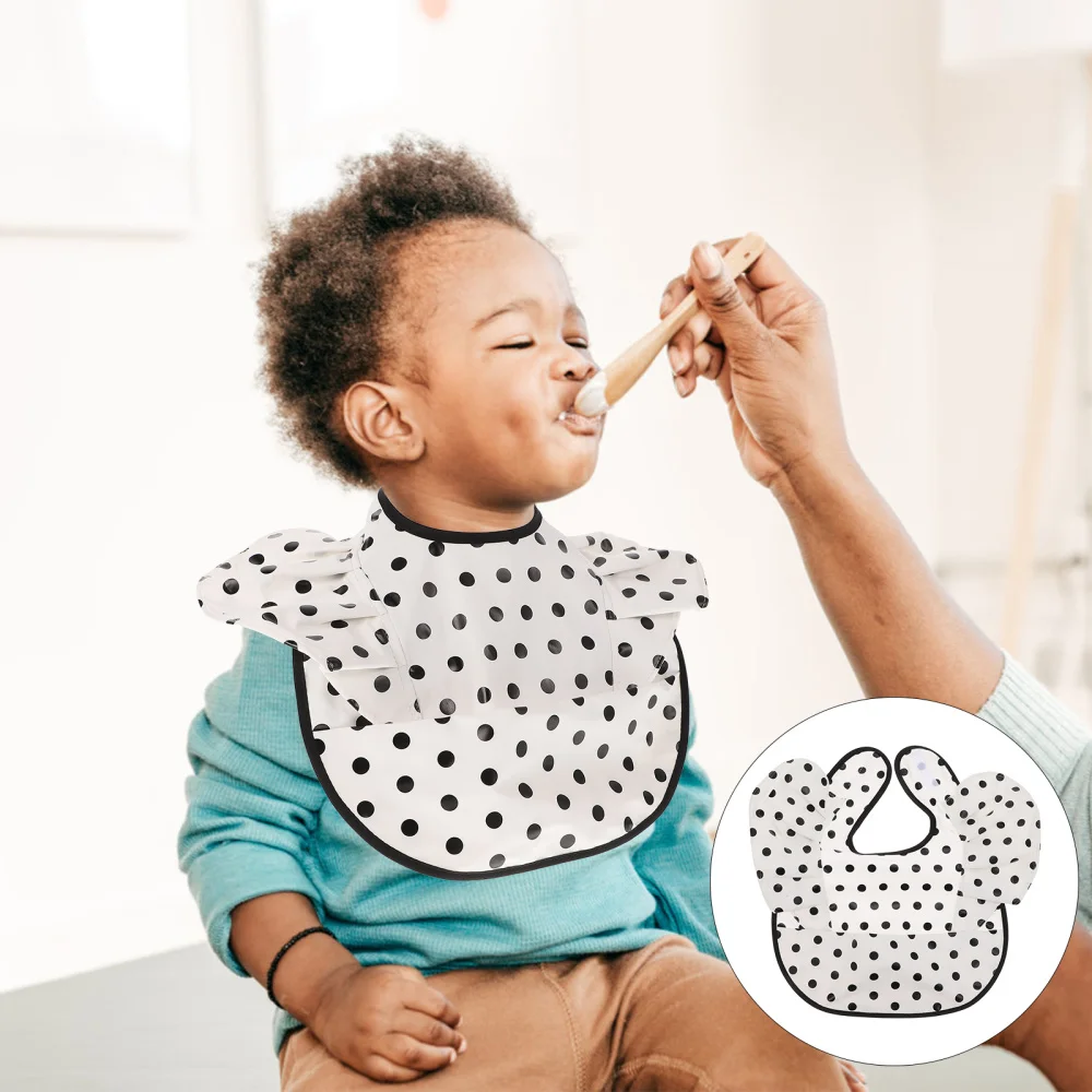 

Kids Drool Bib Eating Bib Apron with Lacework Decor for Infant Toddlers