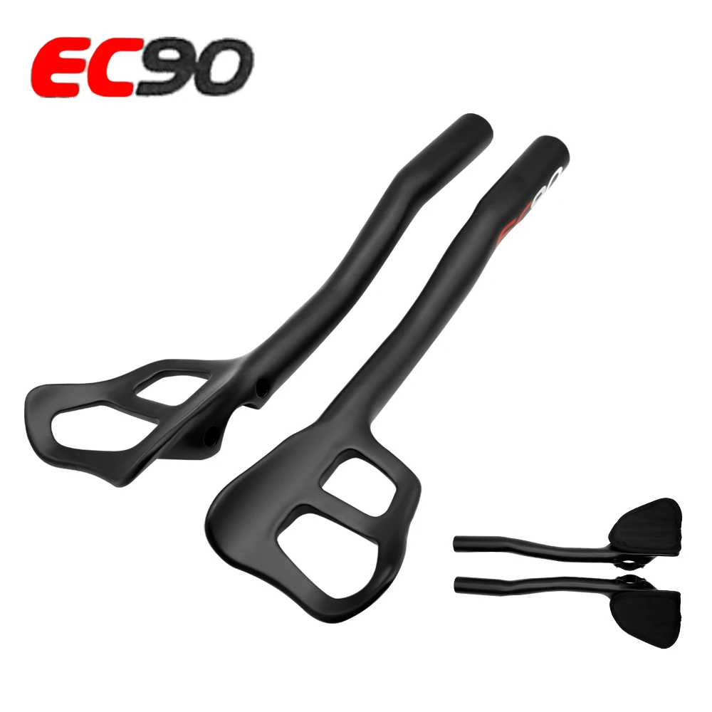 EC90 углеродное волокно Fahrrad Extender Aero TT Bar Enden для триатлона Lenker Rest велосипед бар