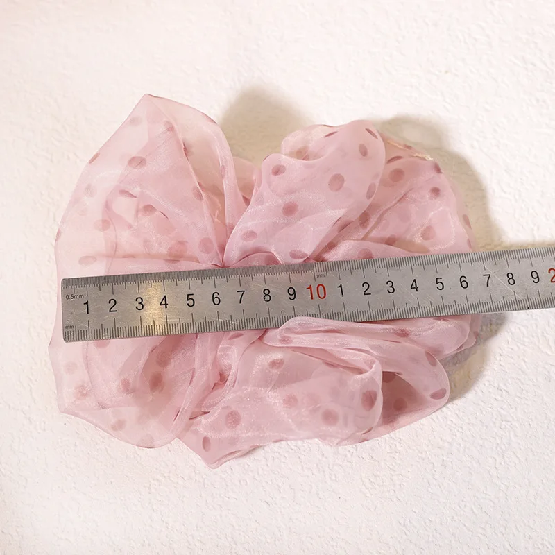 Женские и женские большие резинки для волос в горошек держатель конского хвоста