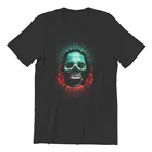 Voodoo череп Techwear Рокки винтажные футболки 115421