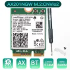 Беспроводная карта 2,4 Гбитс Wi-Fi 6 для Intel AX201 AX201NGW CNVio 2 Bluetooth 5,0 сетевая Wi-Fi карта адаптер 802.11axac Windows 10