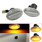 2 шт. светодиодный поворотник светильник динамический боковые габаритные светодиодный индикатор лампы для Fiat 500 Ford KA Lancia Lybra ипилон Alfa 4C для Maserati