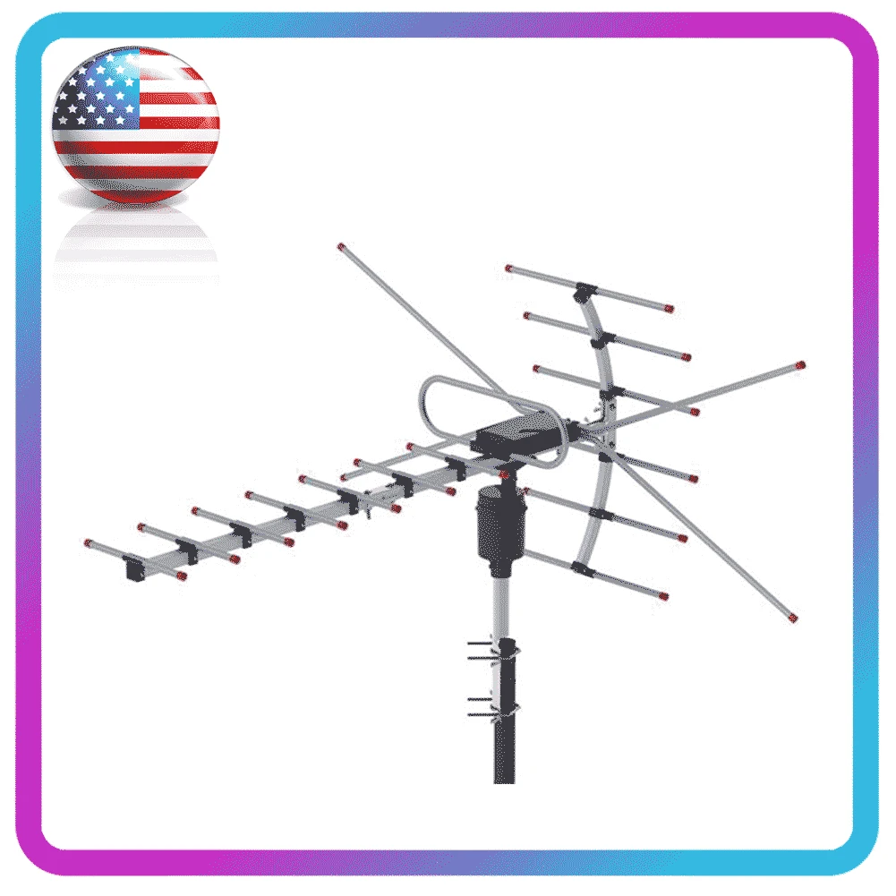 Leadzm TA 001 ТВ антенна вращение на 360 градусов UV VHF 45 230MHz / UHF 470 860MHz 15 22dB наружная