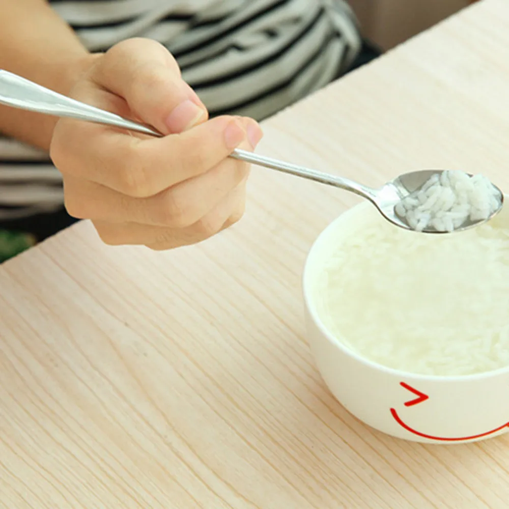 Ложка для чая из нержавеющей стали с длинной ручкой десертная ложка мороженого