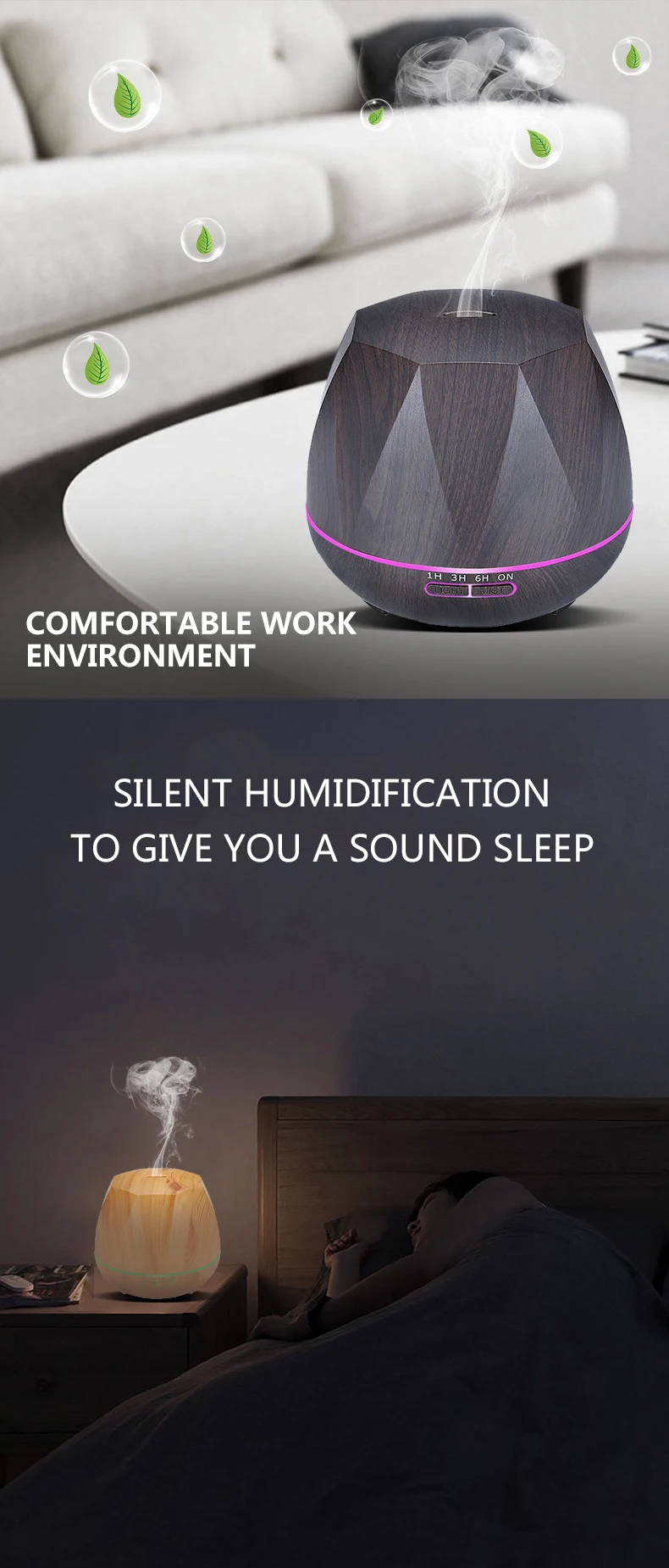 TINTON LIFE 550 мл увлажнитель воздуха с дистанционным управлением Humidificador тумана Эфирное масло Арома диффузор ароматерапия