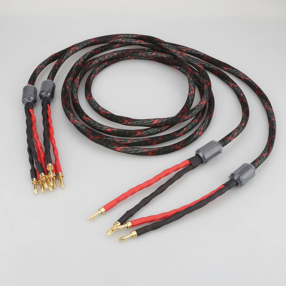 Audiocrast HI End Западный Электрический динамик кабель HIFI аудиофил банан к банану