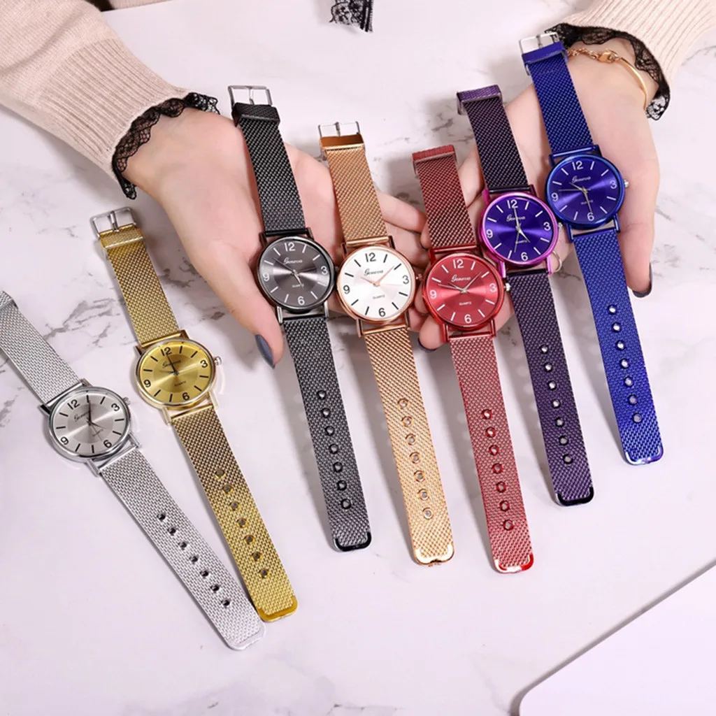 Женские часы relojes de mujer relogio наручные женские легкие кварцевые пластиковые ПВХ