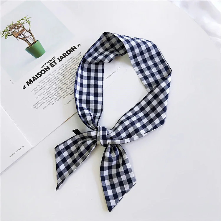 Новинка 2019 Модный классический маленький шарф из хлопка и льна женский сумка для