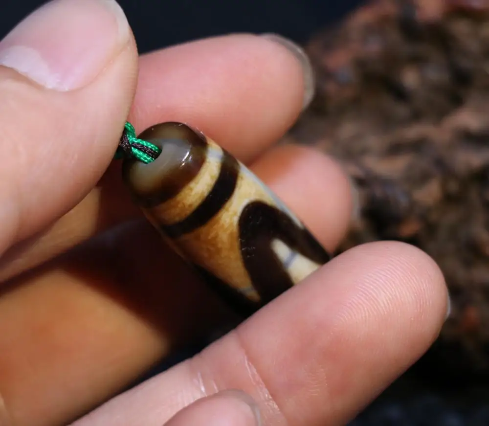 AL Treasure Magic Power Тибетский Старый Агат Тигровый зуб бусины дзи амулет кулон Talisman