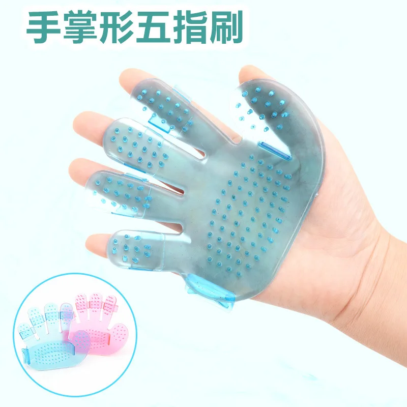 

Щетка для ванны для собак и кошек, перчатки с пятью пальцами, Массажная щетка, щетка для ванны для домашних животных, товары для очистки соба...