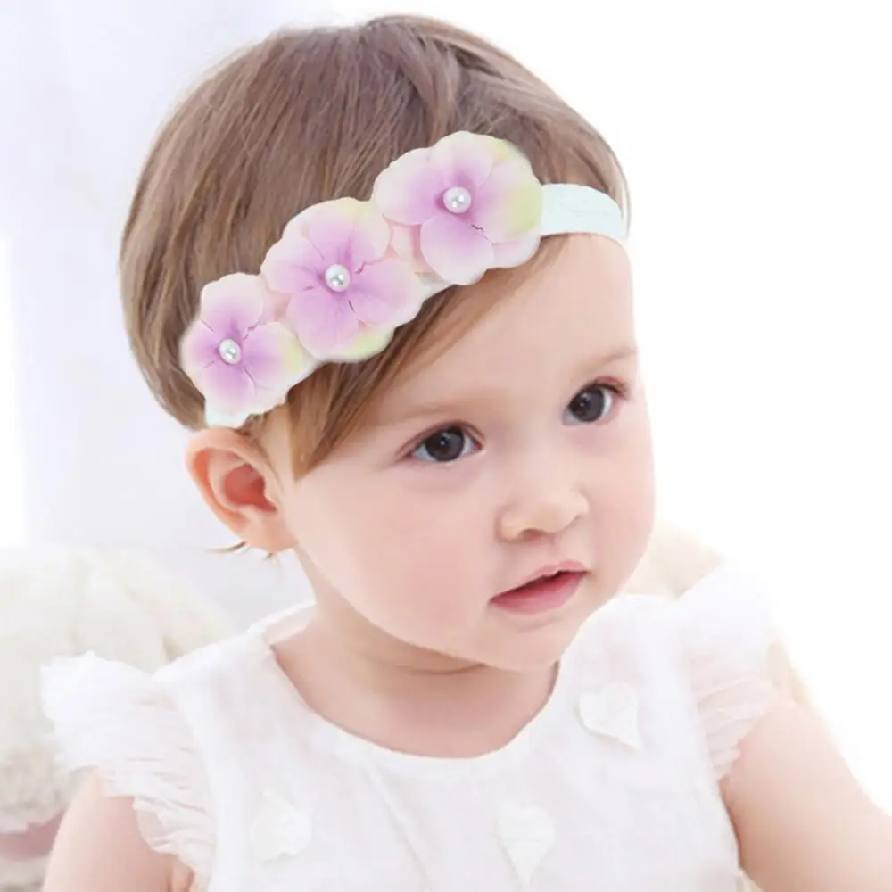 Ручная работа модная Милая эластичная резинка для волос девочек три цветка