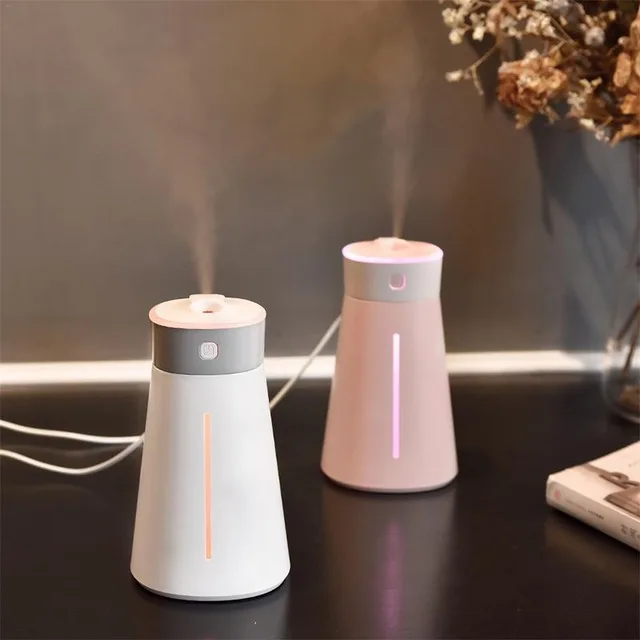

USB Car Humidifier Aroma 380ml air humidifierwith Night light Colorful Gradient Light Aquarius Humidifier Bedroomoffice