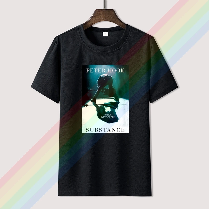 

New Order Peter Hook Substance Men Women Summer 100% Cotton Black Tees Male Newest Top Popular Normal Tee Shirts Unisex