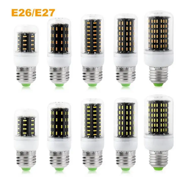 Светодиодные лампы G9 E27 E14 B22 SMD 4014 36 56 72 96 138 светодиодов s теплый белый/белый свет 110