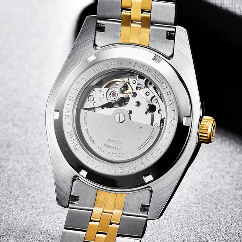 Часы Pagani design Мужские механические автоматические водонепроницаемые в ретро